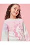 Girls Lilac Unicorn Print Pullover - 4