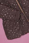Infant Girls Black Foil Stars Print Hooded Jacket - 3