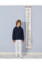 Boys Navy Hooded Zip Thru Pullover - 5