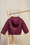 Infant Girls Burgundy Padded Hooded Jacket - 2