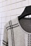 Women's Plus Size Lycra Crew Neck Mix Pattern Soft Sweater Mother Blouse - 5