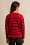 Senior Girls Red Striped Sweater - 3