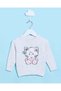 Infant Girls Ivory Cat Knitted Pullover