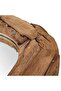 Decorative Mirror Teak 60 cm Round - 8