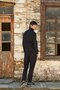 Mock Neck Men's Tracksuit Cossybyaqua 26196 Black-Xl - 2