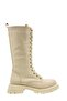 Beige Thick Sole Long Women's Boots