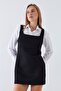 Women's Black Scuba Dress – Thick Fabric, Non-See-Through, Lycra Fabric - 4