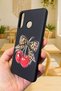 Huawei P20 Lite Compatible Cherry Leopard Bow Pattern Silicone Shock-Absorbing Classic Rubber Case - 4