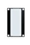 Wall Mirrors 4 pcs Black 100x60 cm Metal - 4
