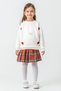 Girl's 3-Piece Set with Checkered Skirt - 26K 6359 - 5
