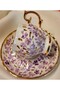 Pervi̇z Karçi̇çek Porcelain Hand Painted Coffee Cup Set - 2