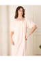 Women Peach Solid Nightgown - 2