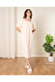 Women Peach Solid Nightgown - 4
