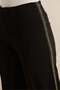 Women Black Side Gold Embellished Trousers - 4