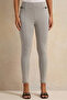 Women Grey Side Detailed Chain Leggings