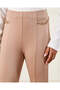 Senior Girls Beige Ponte Embellished Leggings - 4