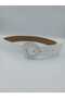 Oval Gold-Plated 4cm Buckle Trouser Belt, Dress Belt, Coat Belt - 2