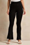Women Black Flared Leggings