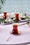 Jamie Platinum Steel Tray 40 Piece Dowry Tea Set for 12 People - 2