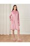 Women Floral Print Zipper Nightgown - 2
