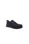 275 Men's Black Genuine Leather Rubber Laced Rubber Sole Casual Shoes - 2