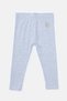 Infant Girls Grey Floral Embroidery Leggings
