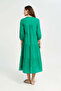 Green Solid Tier Body Nightgown - 3