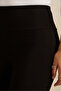Women Black Ribbed Leggings - 4
