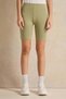 Senior Girls Beige And Green Cycling Shorts Set (Pack of 2) - 2