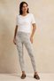 Women Ivory Printed Leggings - 2
