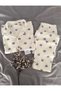 Yalaza Lilac Heart Winter Thermal Fleece Fabric Pajama Set