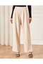 Women Beige Wide Leg Tailored Trousers