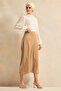 Women Brown Belted A Line Skirt - 2