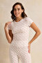Women White Printed Pyjama Set (2 Piece) - 2