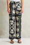 Women Black Printed Wide Leg Trousers