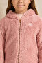 Girls Pink Fleece Embellished Sweatshirt - 4