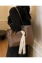 Loka Kolon Large Size Women's Hand and Shoulder Bag with Scarf Detail and Gift - 4