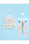 Infant Boys Cream Printed Pyjama Set (2 Piece)