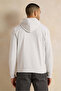 Men Grey Printed Hooded Sweatshirt - 3