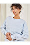 Women Blue Embroidered Sweatshirt - 4