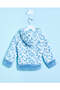 Infant Girls Blue Hooded Sweatshirt - 3