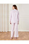 Women White And Pink Classic Striped Pyjama Set (2 Piece) - 4