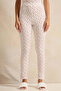 Women White Printed Pyjama Set (2 Piece) - 3
