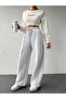 Women's piped Wide Leg Wide Sweatpants