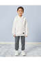 Boys White Hooded Sweatshirt - 2