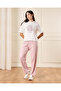 Women Pink Terry Active Pants - 2