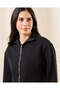 Women Black Zip Through Sweatshirt - 4
