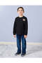 Boys Black Printed Sweatshirt - 2