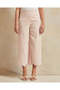 Senior Girls Pink Embroidered Culottes