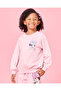 Girls Pink Minnie Mouse Print Sweatshirt